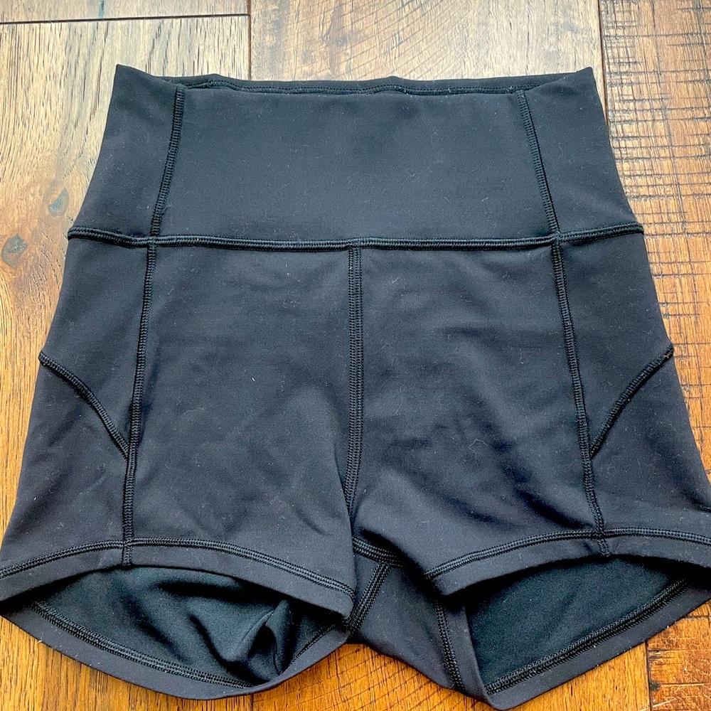 lululemon athletica Black High-Rise Athletic Shorts